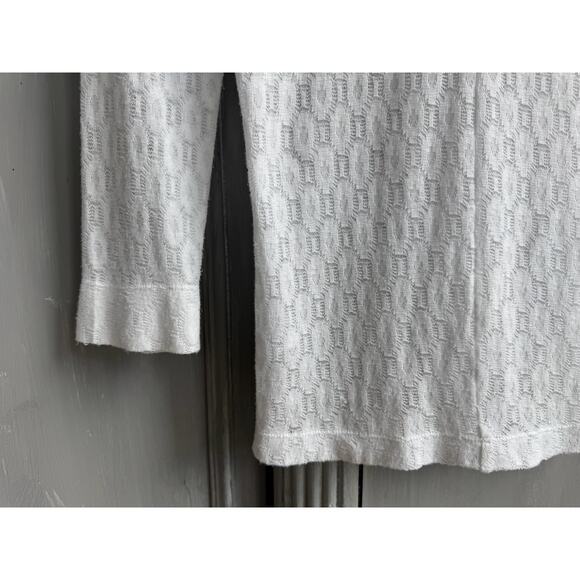 rag & bone Lace Henley Sz S 3/4 Sleeve Women's Delicate White Layering Top - Picture 5 of 14